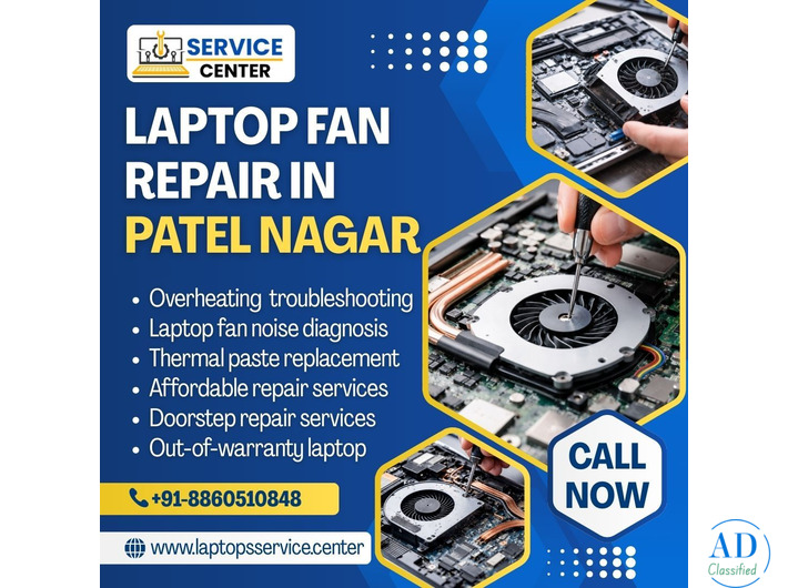 Professional Laptop Fan Repair in Patel Nagar