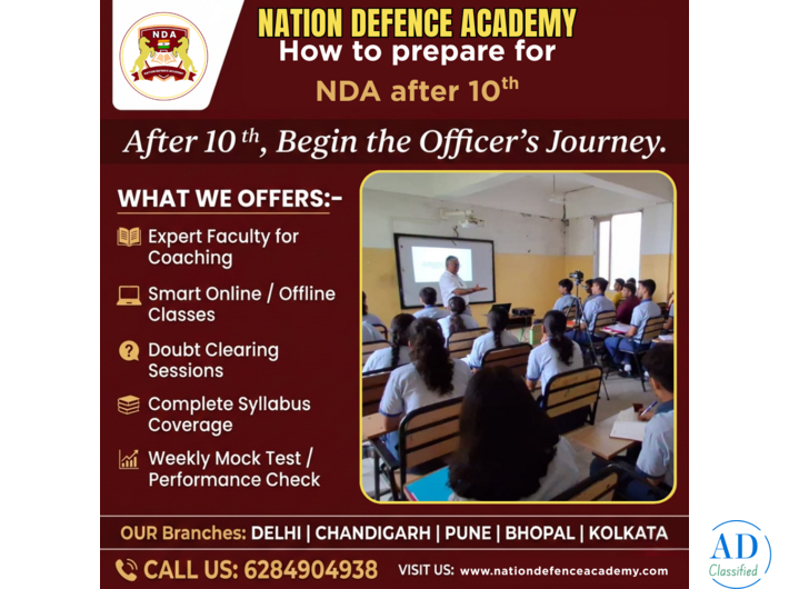 Nda Preparation After 10Th In Pune