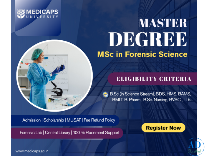 MSc in Forensic Science eligibility & Placements 2026 | Medicaps