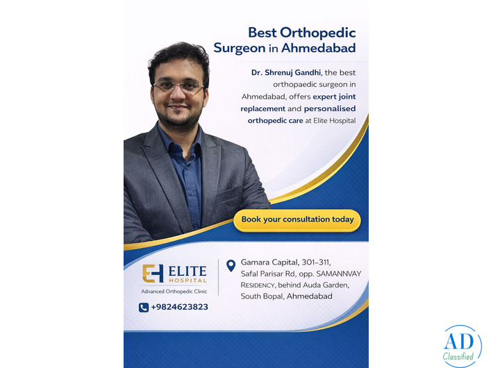 Trusted Specialist Dr. Shrenuj Gandhi - Top  Orthopedic Surgeon in Ahmedabad