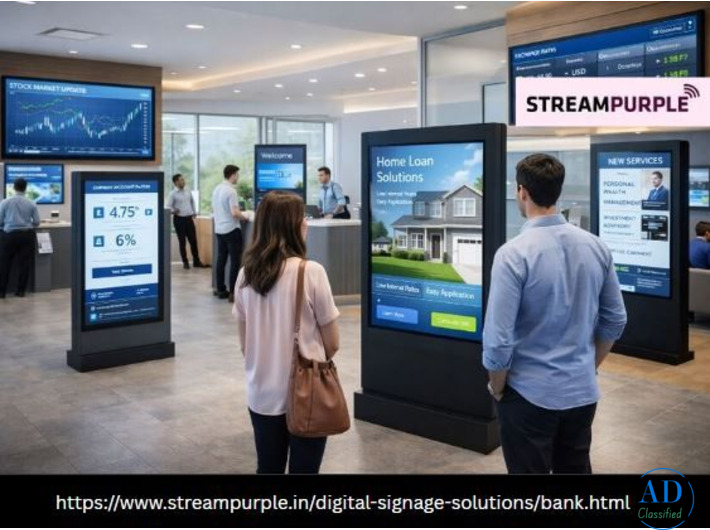 Digital Signage for Banks | Smart Digital Signage for Bank Branches