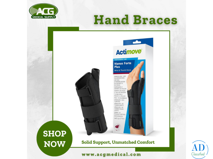 Premium Hand Braces and Wrist Support for Daily Stability