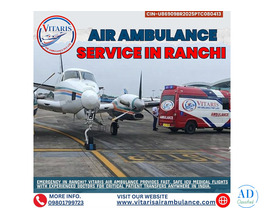 Air Ambulance Service in Ranchi | VITARIS  Emergency ICU Transport