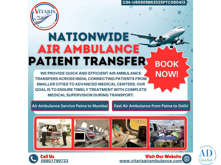 Nationwide Air Ambulance Patient Transfer