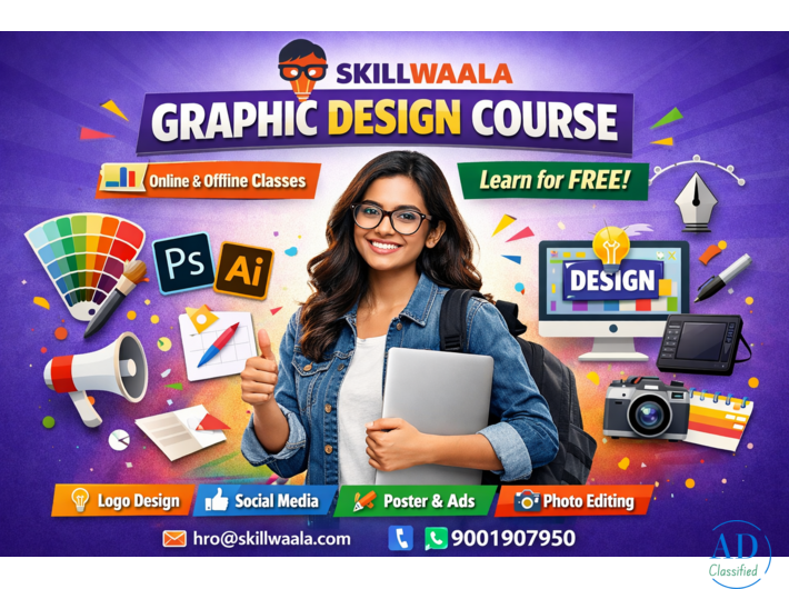 Skillwaala – Online & Offline Graphic Design Course for Free Learning