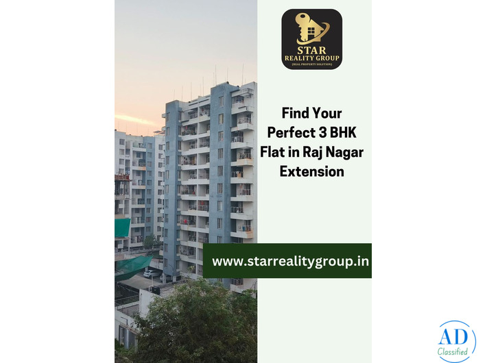 Find Your Perfect 3 BHK Flat in Raj Nagar Extension