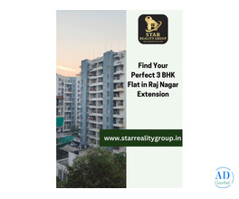 Find Your Perfect 3 BHK Flat in Raj Nagar Extension