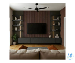 Eclipse Slatwall Mounted TV Unit