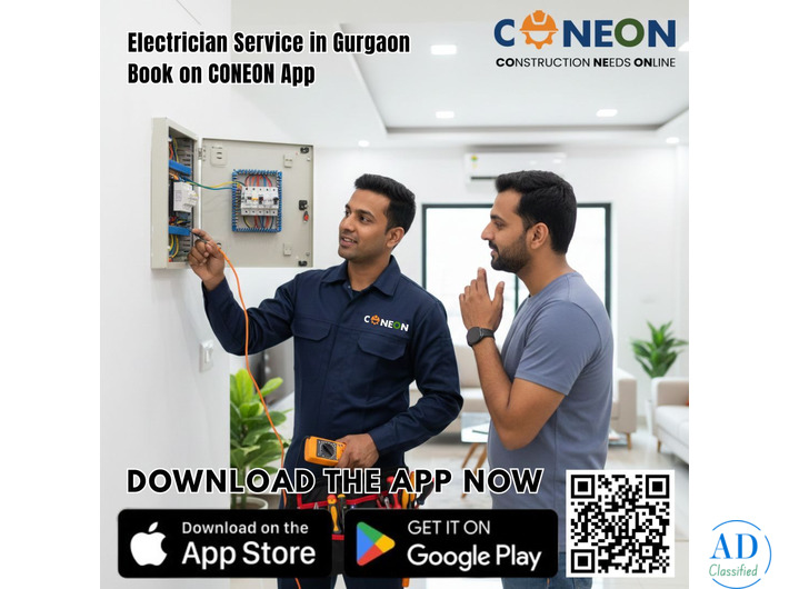 Electrician Service in Gurgaon | Book on CONEON App