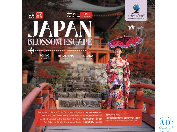 Japan Tour Packages From Bangalore - Benchmark Holidays
