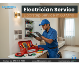 Professional Electrician Service by LocalRamu with Skilled Technicians