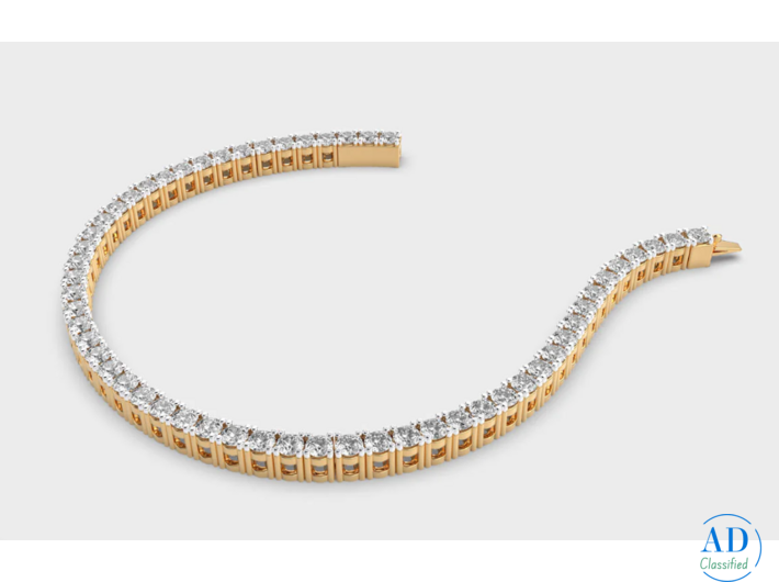 4 Ct Classic Round Bracelet |  Siyari Lab Grown Diamond Jewellery