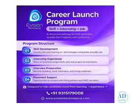 Career Launch Program – Skill Internship Job - Evision Technoserve
