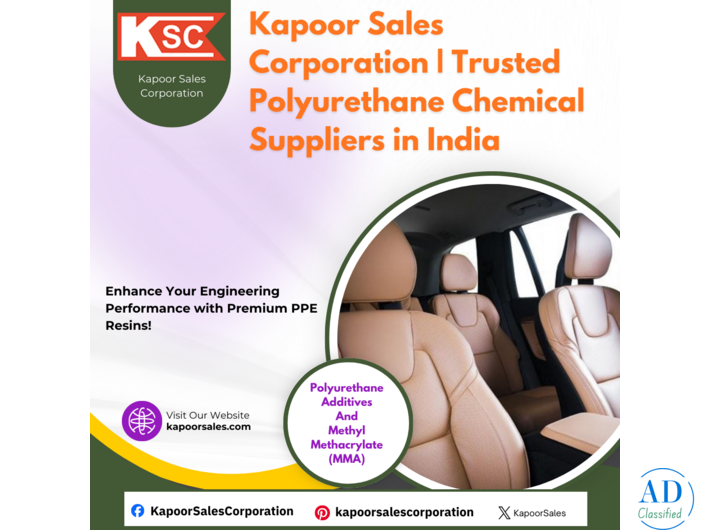 Kapoor Sales Corporation | Trusted Polyurethane Chemical Suppliers in India