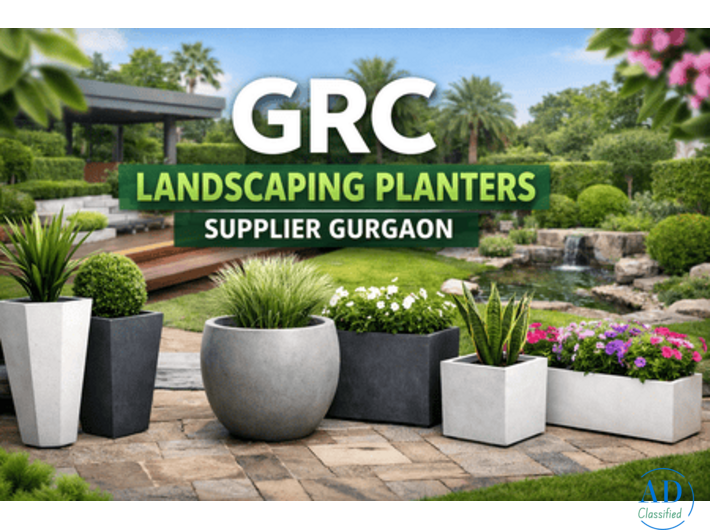 GRC landscaping planters supplier gurgaon