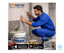 Expert Tile Fixing Near Me | Tile Flooring For Offices in Gurgaon – Book on CONEON