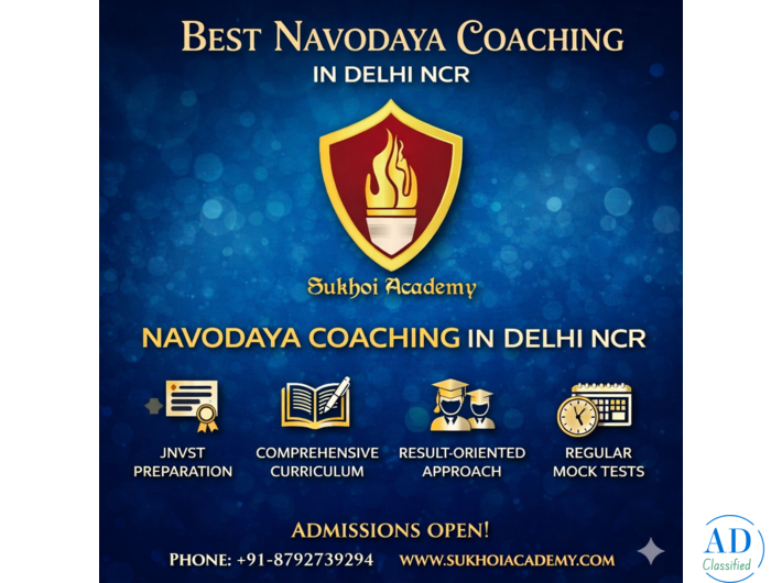Top Navodaya Coaching in Delhi NCR: Sukhoi Academy