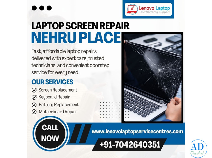 Fast & Reliable Laptop Screen Repair in Nehru Place