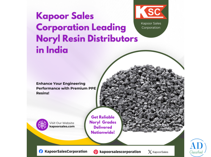 Kapoor Sales Corporation Leading Noryl Resin Distributors in India
