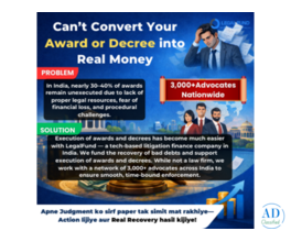 Decree Execution Funding India | Award Enforcement