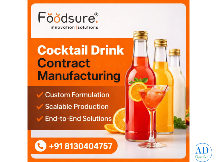 Cocktail Drink Contract Manufacturing Services