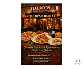 Experience Authentic Italian Dining at Julio’s Italian Restaurant in Halifax