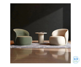 Luna Velvet Barrel Lounge Chair