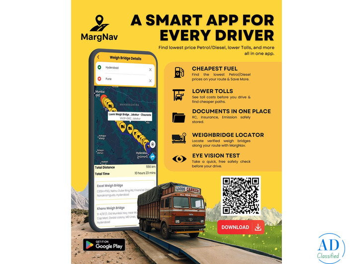 Save Money on Fuel & Tolls | Find Cheapest Bunks, CNG, EV & FASTag – MargNav