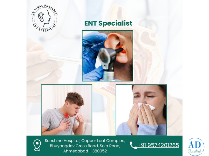 Leading ENT Surgeon in Ahmedabad for Complete ENT Care