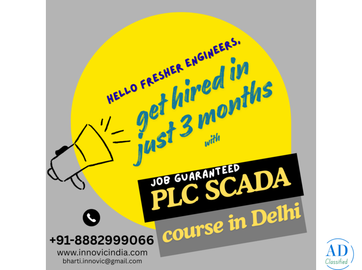 get hired with 3 months PLC SCADA Course in Delhi