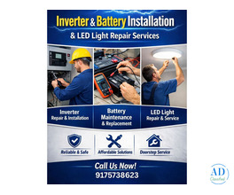 Electrical Repairing Services | Inverter & Battery Installation | LED Light Repair at Home