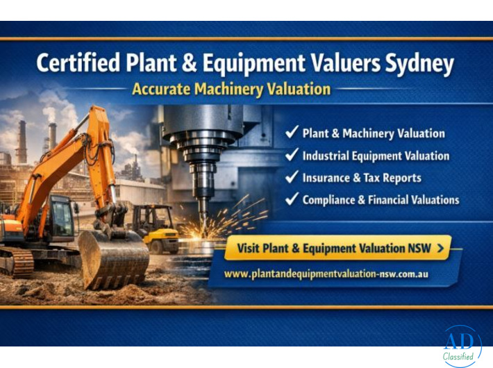 Certified Plant & Equipment Valuers Sydney | Accurate Machinery Valuation