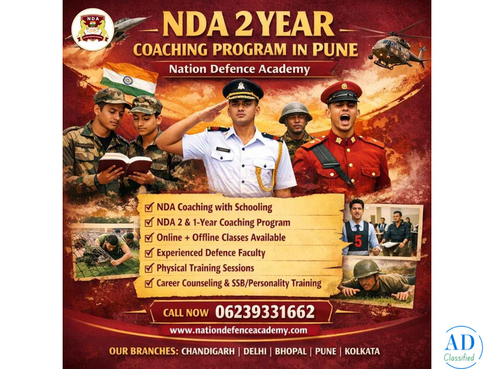 NDA 2 Year Coaching Program in Pune