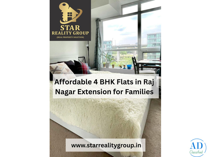 Affordable 4 BHK Flats in Raj Nagar Extension for Families.
