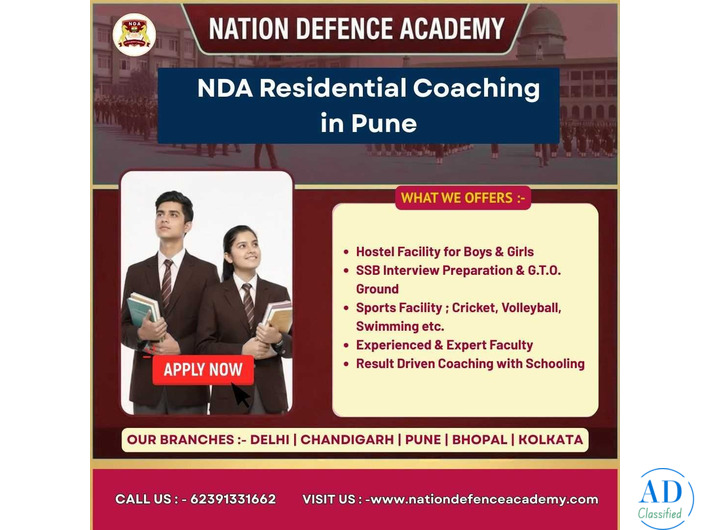 Residential NDA Coaching in Pune – Expert Faculty & SSB Training