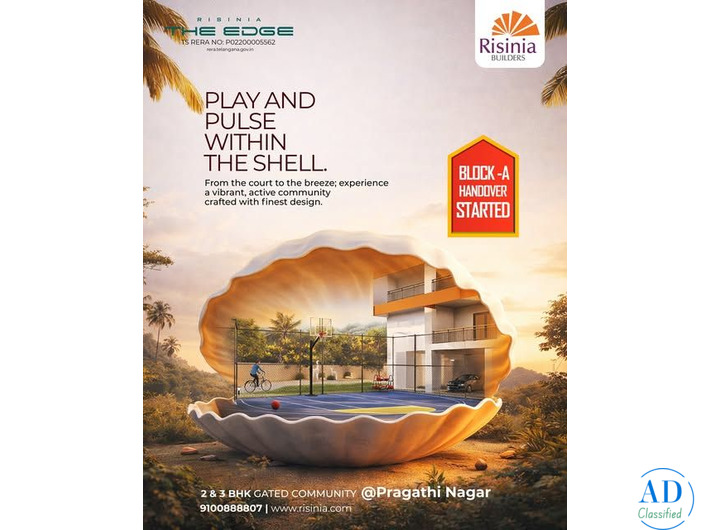 Apartments For Sale In Pragathi Nagar | The Edge by Risinia