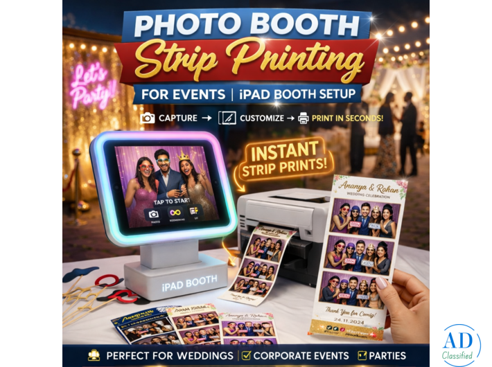 Photo Booth Strip Printing for Events | iPad Booth Setup