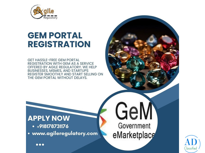 Trusted GeM Portal UP Registration Services – Agile Regulatory
