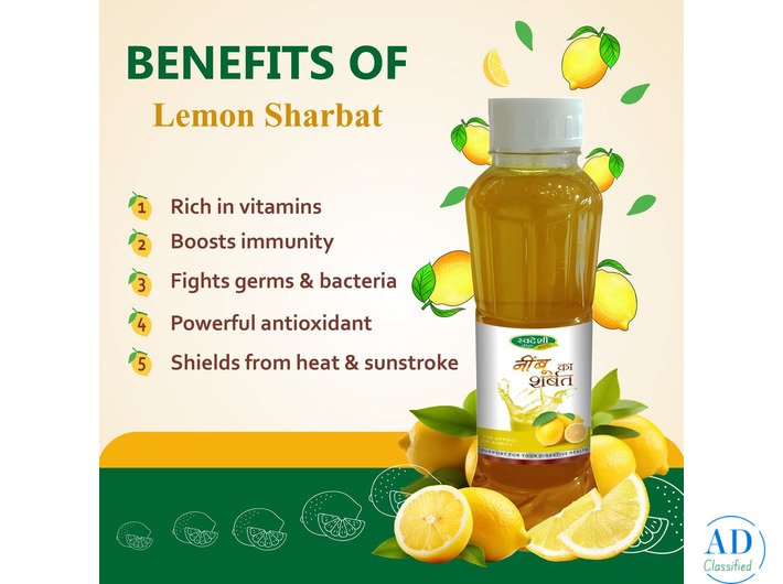 Lemon Sharbat | Swadeshi Ayurved