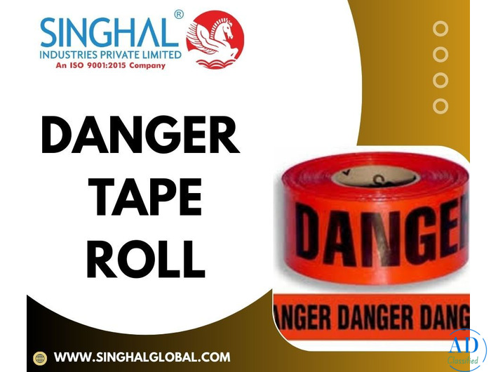 Custom Printed Danger Tape Roll Exporter India