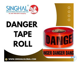 Custom Printed Danger Tape Roll Exporter India