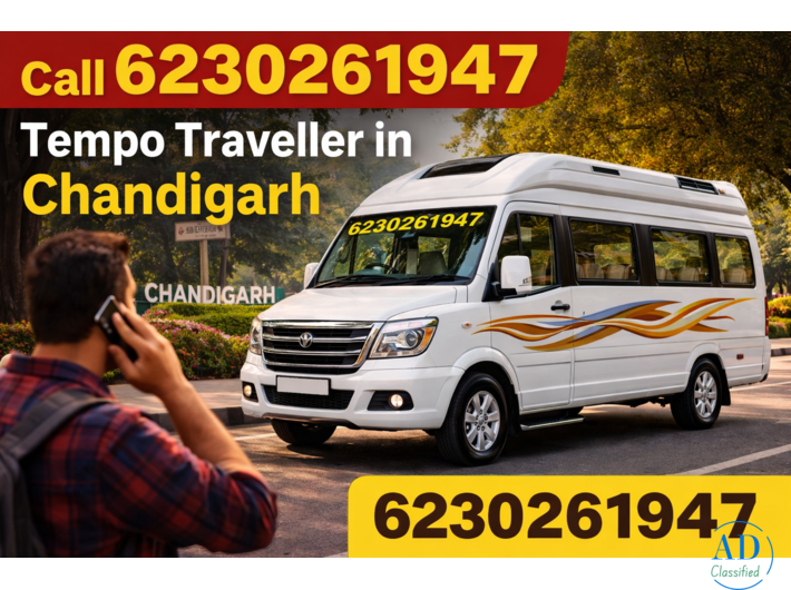 Luxury Tempo Traveller Chandigarh Contact Now
