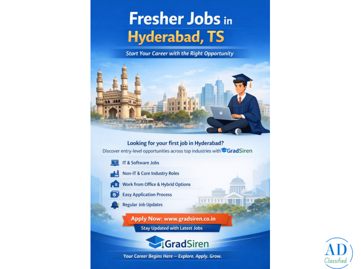 Fresher Jobs in Hyderabad, TS