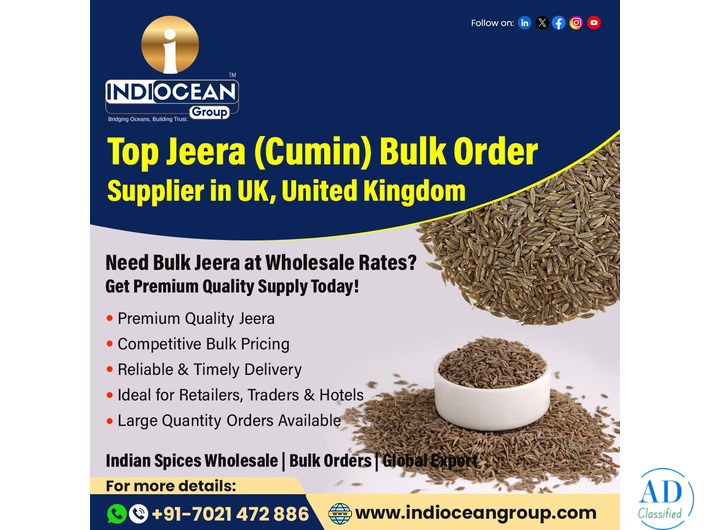 EU Compliant Cumin Seeds Supplier