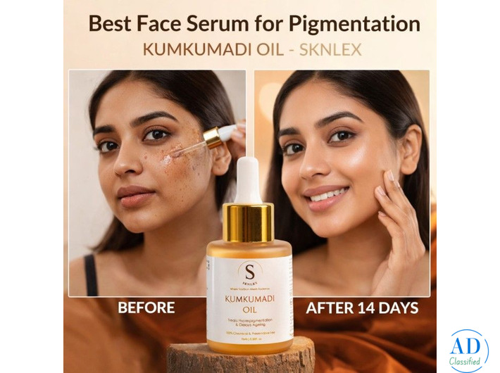 Best Face Serum for Pigmentation ( Kumkumadi oil ) - Sknlex