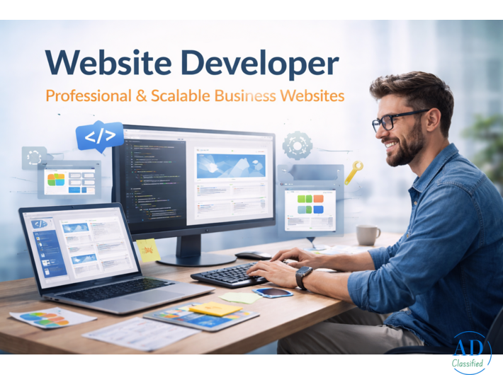Website Developer for Professional and Scalable Business Websites
