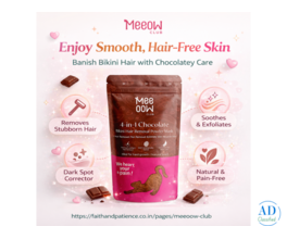 Meeoow Club 4-in-1 Chocolate Bikini Hair Removal Powder Mask