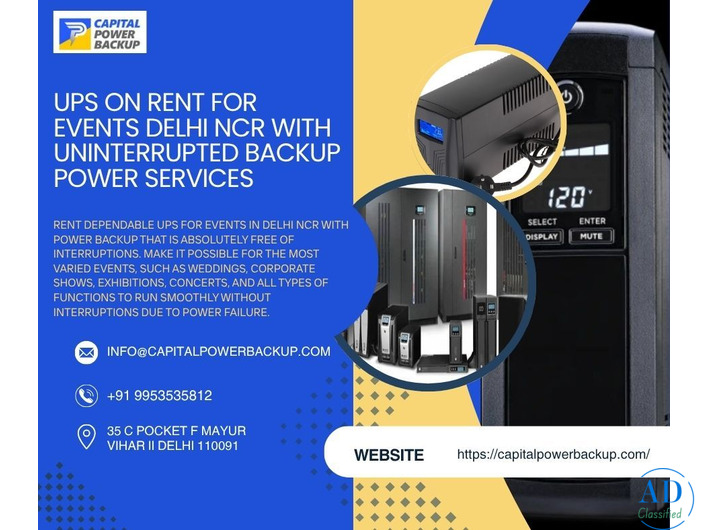 Online UPS on Rent for Event | Reliable Power Backup Solutions