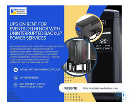 Online UPS on Rent for Event | Reliable Power Backup Solutions
