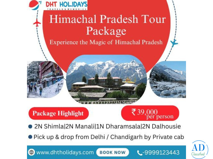 Book 8 days himachal pradesh tour package